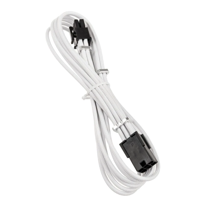 PCIe 6 kontaktų ilginamasis kabelis BITFENIX Alchemy 45 cm baltas pintas