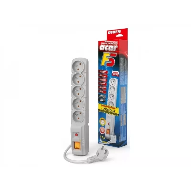 ACAR Surge Protector F5 1,8M Pilka
