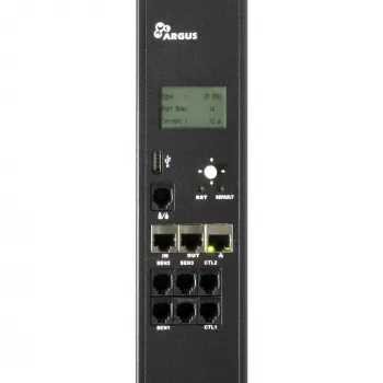 Inter-Tech SA-1632WN PDU (maitinimo paskirstymo blokas) 16x C13 lizdų, valdomas/stebimas, 100–240V, 32A, TCP/IP, SNMP, juodas