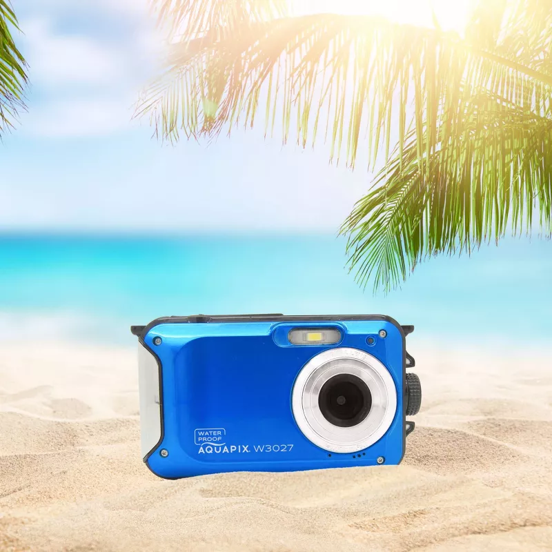 Vandeniui atsparus kompaktinis fotoaparatas Easypix W3027 Wave 5 MP 1280 x 720 pikseliai Mėlynas