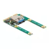 DeLOCK Mini PCIe I/O 1 x USB 2.0 Type-A lizdas pilno dydžio / pusės dydžio