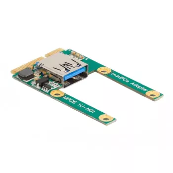 DeLOCK Mini PCIe I/O 1 x USB 2.0 Type-A lizdas pilno dydžio / pusės dydžio