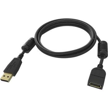 USB kabelis Vision TC-2MUSBEXT-BL USB 2.0 2 m Juoda