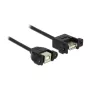 USB laidas DeLOCK USB 2.0 B/A 0,25 m