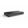 PoE tinklo jungiklis Reolink RLA-PS1 — 8 prievadų PoE, 150W galios biudžetas, IEEE 802.3af/at, 2x Gigabit ryšys