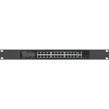 Nevaldomas Gigabit Ethernet komutatorius Lanberg RSFE-24P-2C-250 su 24 PoE+ prievadais