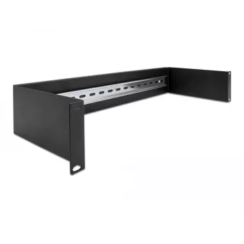 Kabelių bėgelis DeLOCK 66884 Juodas 180 mm plotis 482 mm gylis 90 mm aukštis