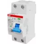 ABB Stotz S&J liekamosios srovės grandinės pertraukiklis B tipas 2P 25A, 30mA, 3kA, 2TE F202B-25/0,03-2TE (2CSF202568R1250)