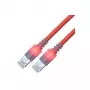Sacon EasyLan DualBoot LED Patch-Cable 3 m SFTP CAT6 RJ-45 (M) - RJ-45 (M) Raudonas (442605,300)