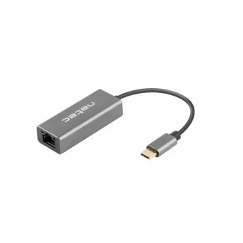 NATEC Cricket USB 3.2 Gen 1 Type-C pilkas Ethernet adapteris 1000 Mbit/s