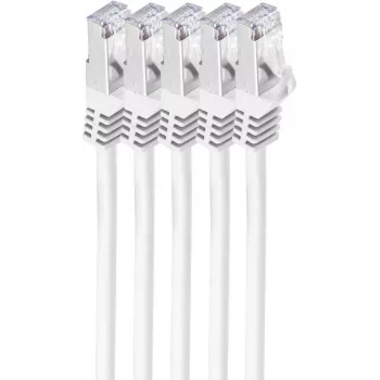 Tinklo kabelis ShiverPeaks BS75511-W-SET5 1m Cat7 S/FTP