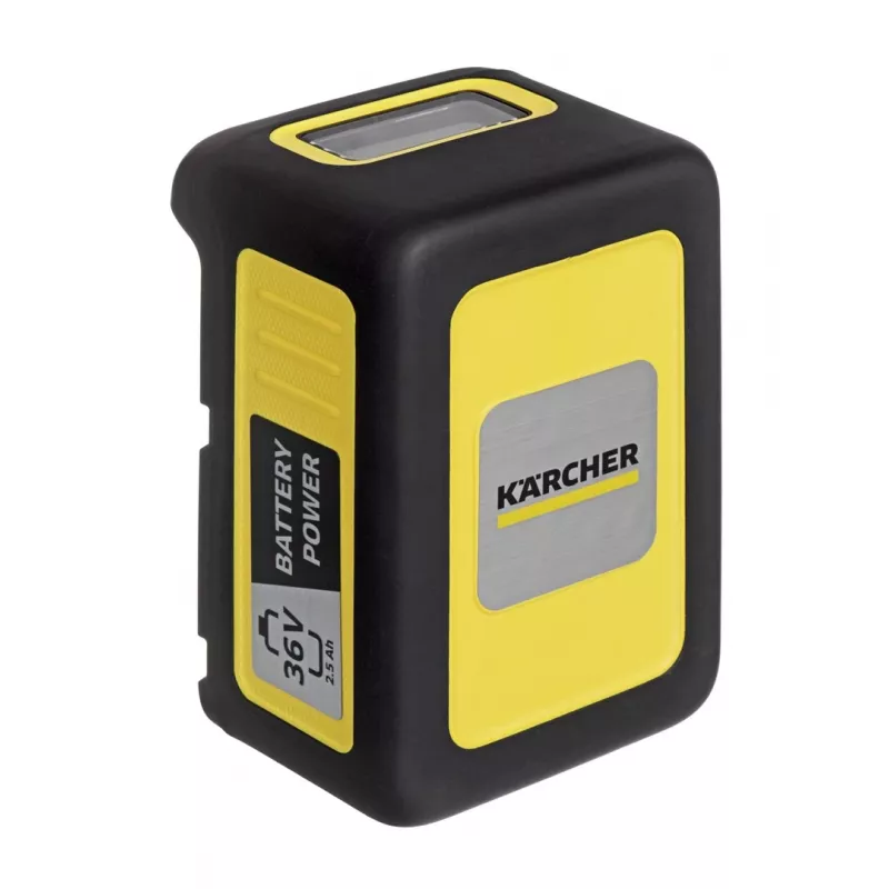 Baterijos ir įkroviklio rinkinys Karcher Starter kit Battery Power 36/25 – 36 V, 2500 mAh, geltona