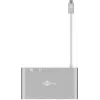 Goobay USB-C™ Multiport adapteris - Viskas viename - Aliuminis - Sidabrinis (62113)