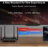 Stalinis maršrutizatorius MERCUSYS MR25BE EasyMesh Wi‑Fi 7 dviejų juostų 2.4/5 GHz, 3600 Mbps, 3× Gigabit LAN, 4 išorinės antenos