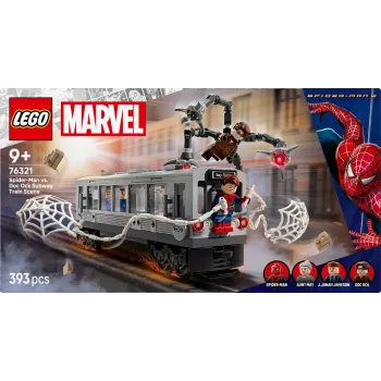 LEGO Marvel Super Heroes 76321 Spider-Man Doc Ock Subway Showdown statybinis rinkinys, 393 detalės, 4 minifigūrėlės, amžius 9+