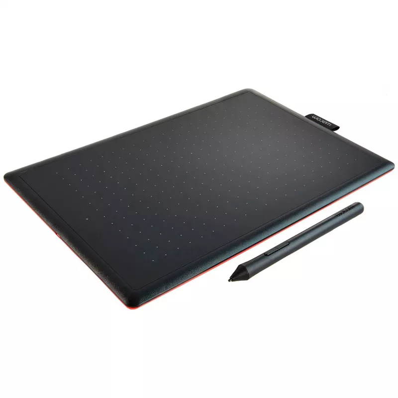 Wacom One by Medium grafinė planšetė Black, Red 2540 lpi 216 x 135 mm USB