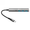 Goobay Slim 4 prievadų USB-Hub USB-C į USB-A 5 Gbit/s - kištukas 1x (76562)