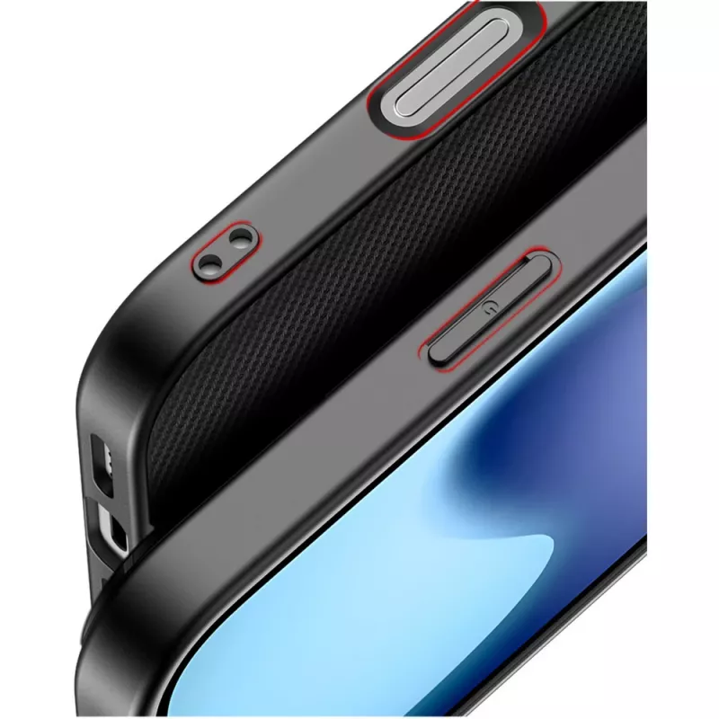 Apsauginis dėklas Nevox StyleShell NYLO iPhone 17, 6,3 colio, juodas
