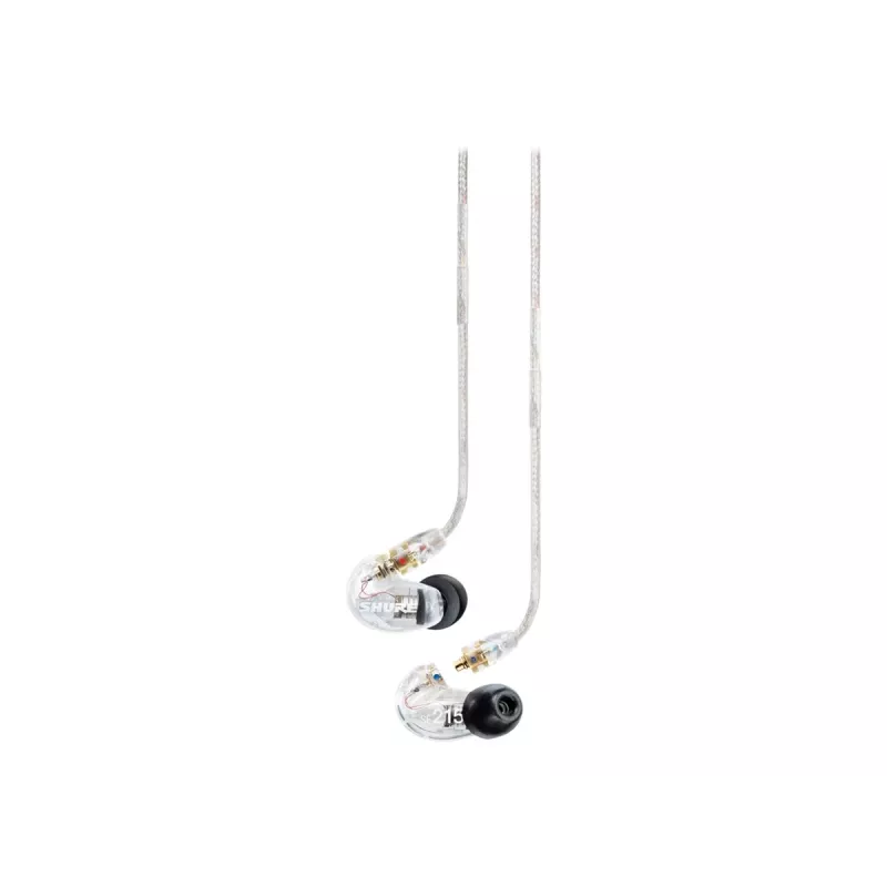 Shure SE215 Pro laidinės ausinės per ausį, skaidrios, scenai/studijai