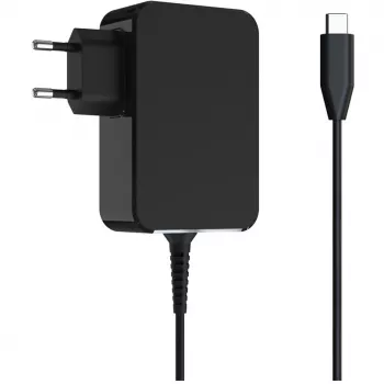 Nešiojamojo kompiuterio įkroviklis LC-Power LC-NB-GAN-65-C, juodas, vidaus naudojimui