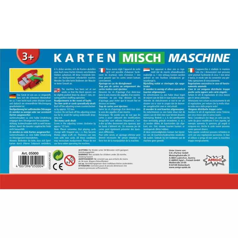 Kortų maišymo mašinėlė (Raudona)