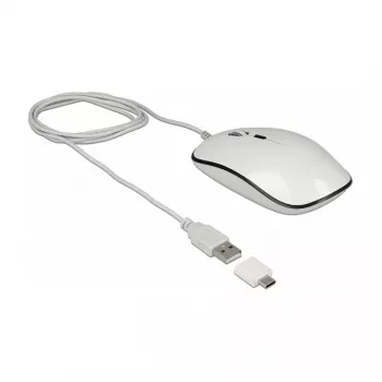 Pelė DeLOCK 12532 Office Ambidextrous USB Type-A Optinė 3200 DPI
