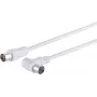 Koaksialinis kabelis S/CONN 80035-32 5 m IEC baltas