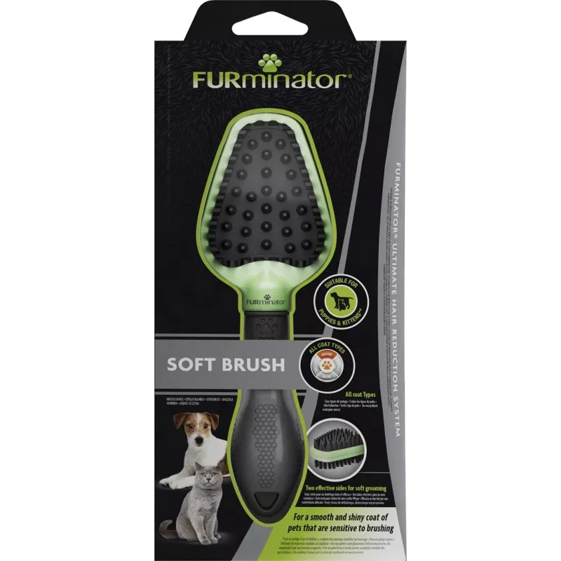 FURminator – dvipusis šepetys šuniukams ir kačiukams