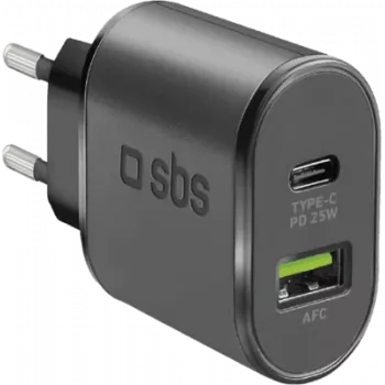 SBS TETRPD25W Įkroviklis mobiliesiems įrenginiams Juodas Vidaus (TETRPD25W)