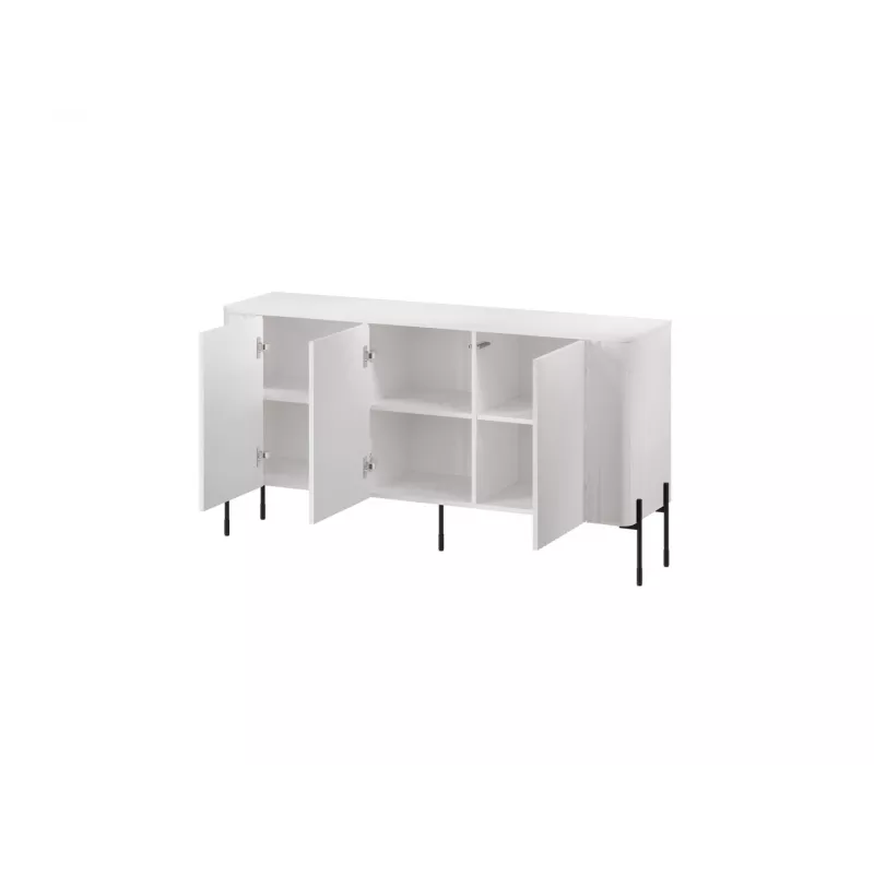 Komoda VERA 150x40x80 cm matinė balta