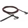 USB kabelis DeLOCK EASY-USB 2.0 Type-A į Micro-B kampinis vyriškas 1,5 m juodas