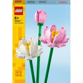 LEGO 40647 Lotosų gėlės — Botaninė kolekcija modulinis modelis, 220 detalių, aukštis 300 mm, amžius 8+
