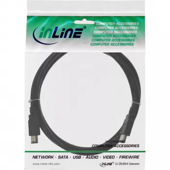 InLine FireWire 400 1394 laidas 6 kontaktų kištukas / kištukas 1 m