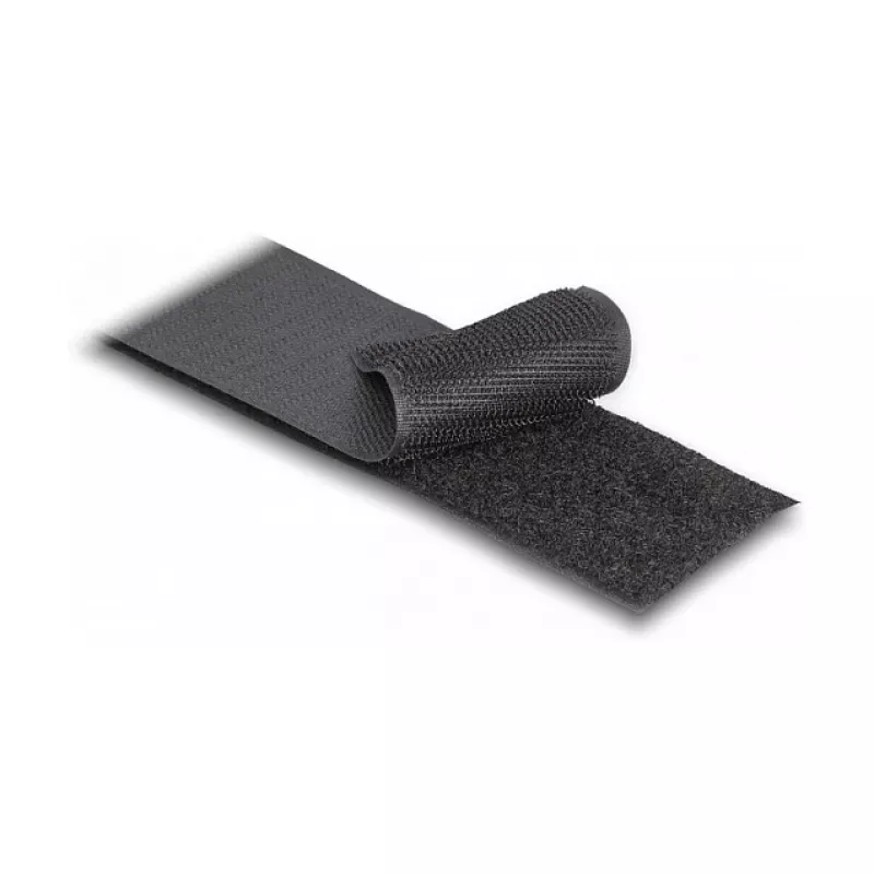DeLOCK Heavy-duty lipnusis ir siuvamas velcro diržas 25m x 50mm juodas