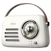 Nešiojamas radijo imtuvas SAVIO RS-02 – analoginis FM imtuvas, Bluetooth 5.3, USB maitinimas, 3 W, baltas