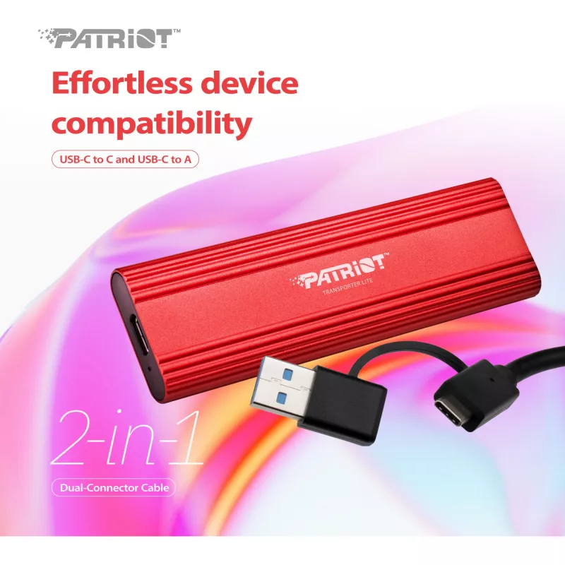 SSD diskas 4TB Transporter Lite 1000/1000 MB/s Type-C