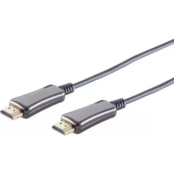HDMI kabelis S/CONN 30-05095 20 m A tipo vyriškas į vyrišką juodas