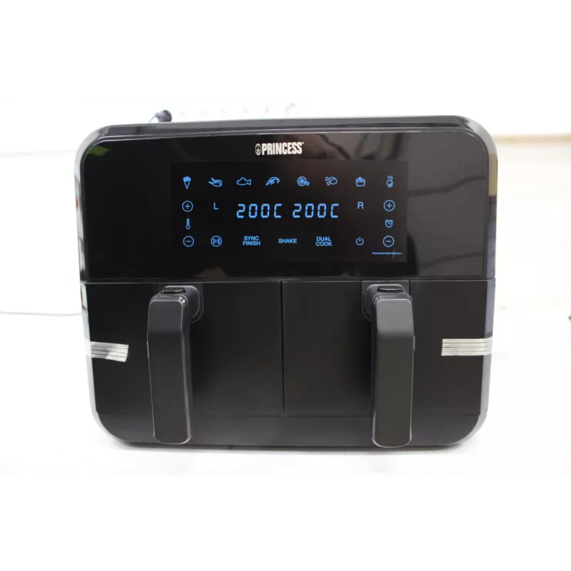 Princess Double Basket Airfryer 182068 | 2400 W | 8 L | Juoda | IŠPARDAVIMAS (PAŽEISTA PAKUOTĖ, ĮBRĖŽIMAI ANT KORPUSO)