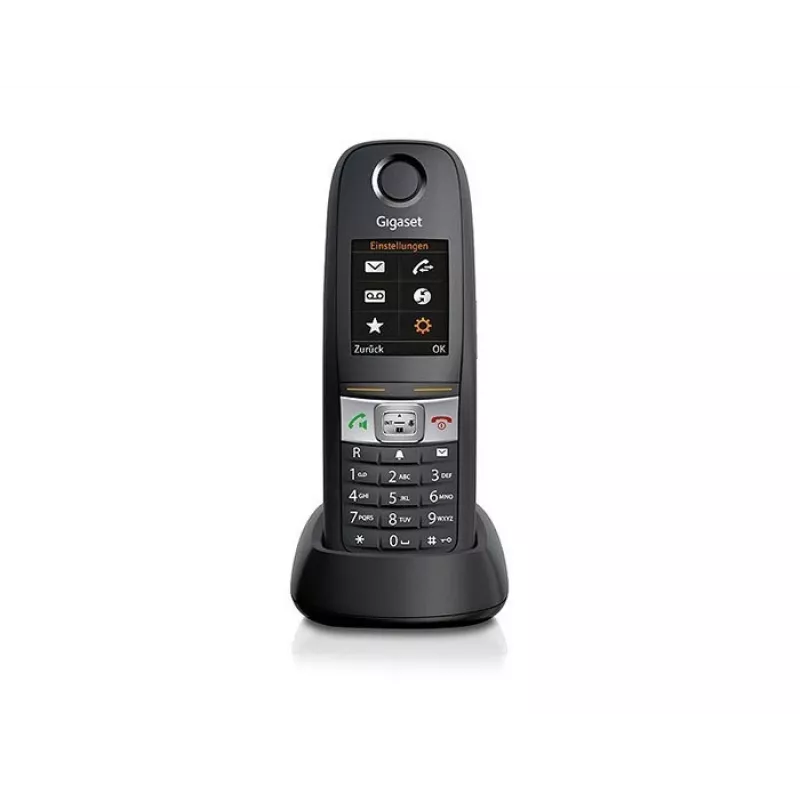 Gigaset E630HX belaidis DECT telefono ragelis su skambučio ID, juodos spalvos