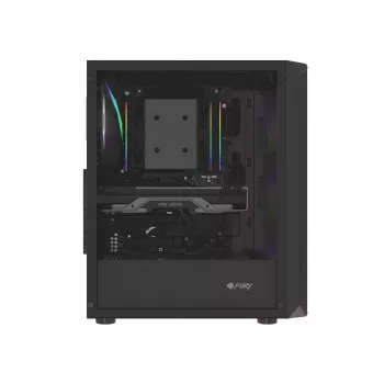 Korpusas Fury Shobo SH4F su RGB langu ir 4 ventiliatoriais MIDI