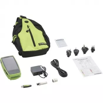 Tinklo tikrinimo prietaisas Fluke Networks EtherScope nXG EXG-300 – triju juostų Wi‑Fi (2.4/5/6 GHz), RJ-45, USB-A/C, su baterija, 5 colių LCD