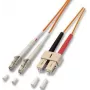 Lightwin LDP-50 LC-SC 10.0 šviesolaidinis kabelis 10 m oranžinis