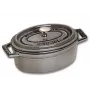 Vienos rankenos keptuvė Staub Minis 40500-116-0 Pilka ketaus 800 g