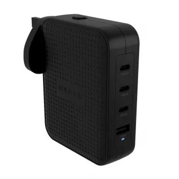 Hyper HyperJuice 145W USB-C GaN kelioninis įkroviklis su 4 prievadais - Juodas