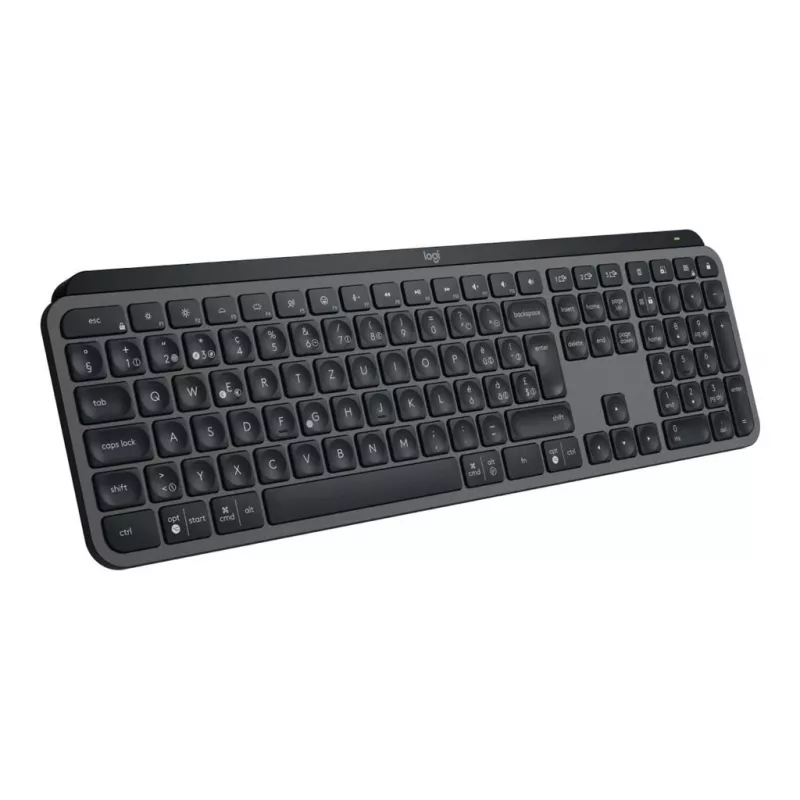 Logitech MX Keys S belaidė klaviatūra RF + Bluetooth QWERTZ Šveicarijos išdėstymas grafitas (920-011571)