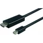 VALUE vaizdo kabelis Mini DisplayPort (kištukas) į HDMI (kištukas) - 1 m - ekranuotas - juodas (11.99.5795)