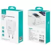 Įkroviklis USAMS USA001630 25W, 1× USB-A + 1× USB-A, greitas įkrovimas