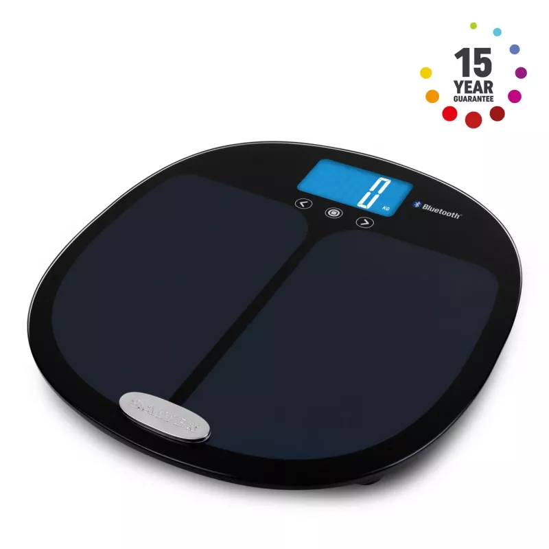 Sveikatos svarstyklės Salter 9192 BK3R Curve Bluetooth Smart Analyser