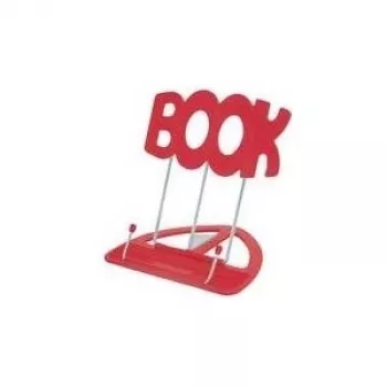 Knygų stovas WEDO BOOK su plastikiniu pagrindu ir chromuotomis metalinėmis atramomis, reguliuojamas kampas, mėlynas