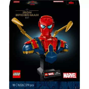 LEGO Marvel kolekcinė biustinė figūra Geležinis Žmogus-Voras 76326, 379 dalių, 18+ demonstracinis modelis, 170×200×110 mm